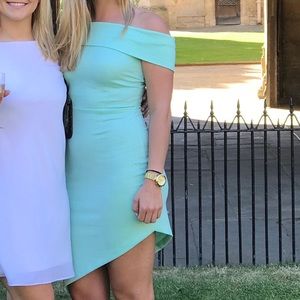Sea foam green dress